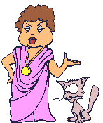 A Roman lady with a cat