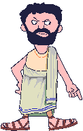 A Roman man in a toga
